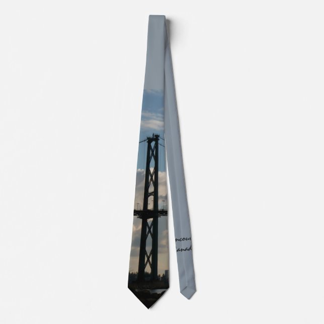 Corbata Lions Gate Ties Vancouver Souvenir Necktie Persona (Anverso)