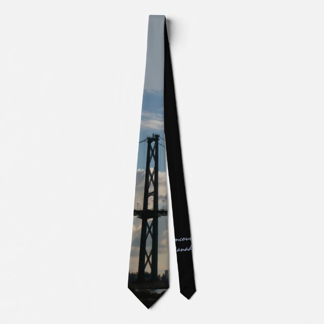 Corbata Lions Gate Ties Vancouver Souvenir Necktie Persona (Anverso)