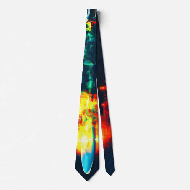 Corbata Líquido Brillante que Gotea (Anverso)