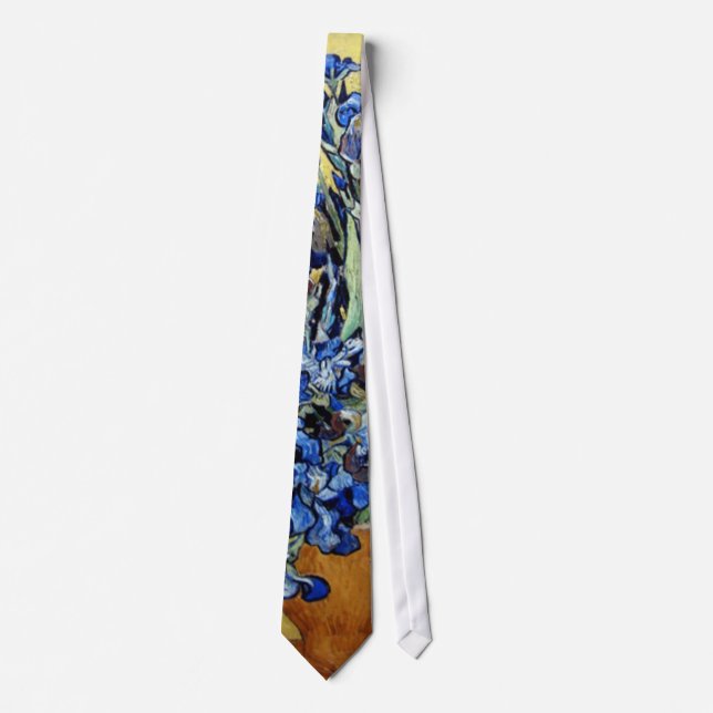 Corbata lirios azules, Van Gogh (Anverso)