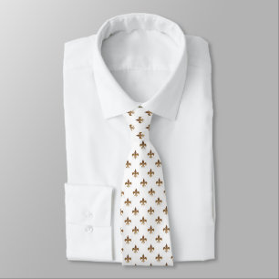 Corbata Lirios en tonos marrones
