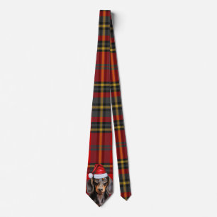 Corbata Liso Plaid Navideño de Fiesta para Amantes de Dach