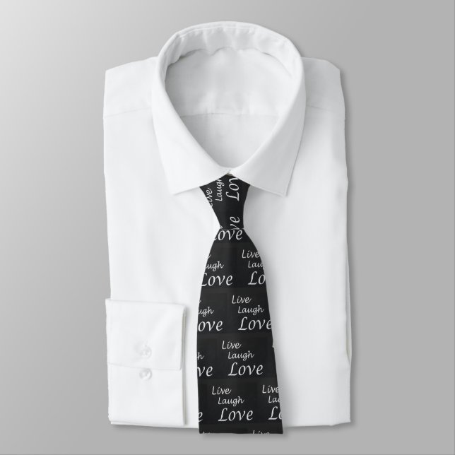 Corbata Live Laugh Love (Atado)