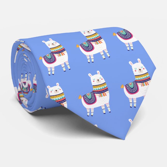 Corbata Llama linda (Enrollado)