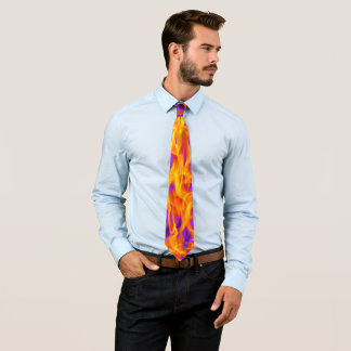 Corbata Llama Purpura | Diseño de Energía Abstracta Modern
