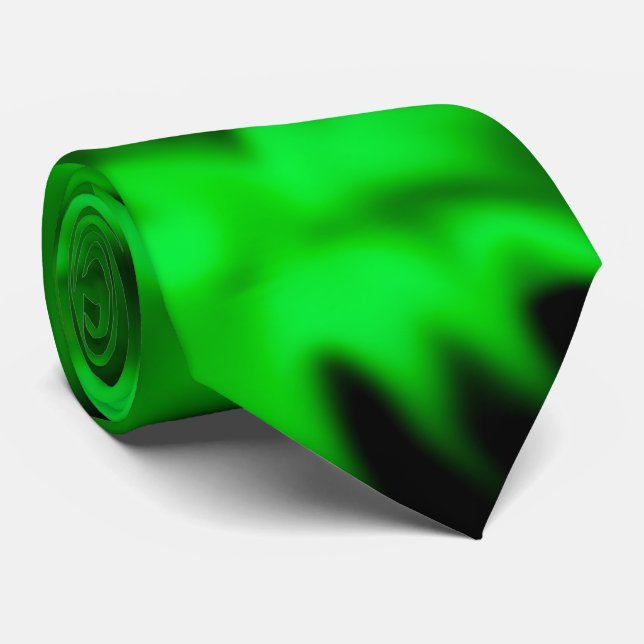 Corbata Llama verde (Enrollado)