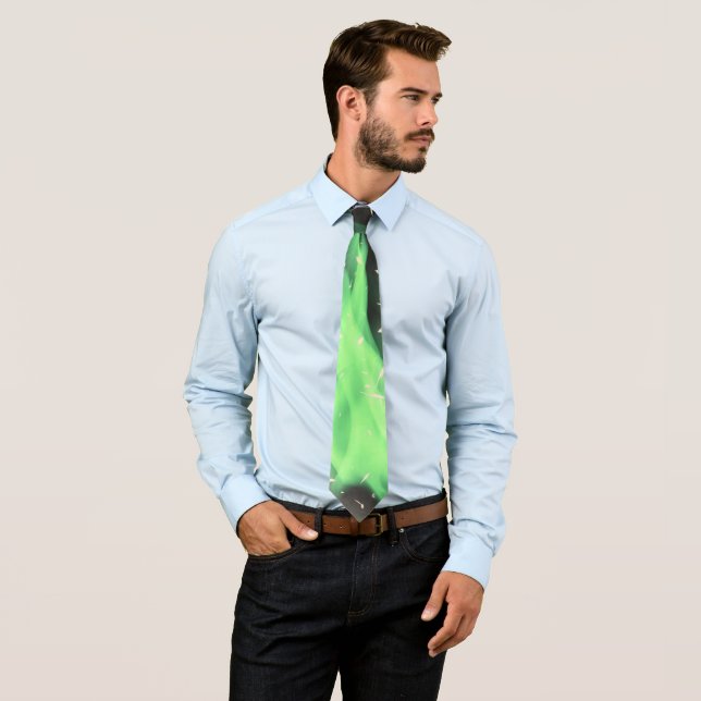 Corbata Llama verde (In situ)