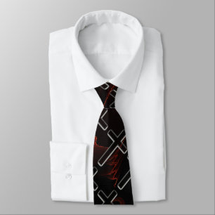 Corbata Llamas cruzadas cristianas