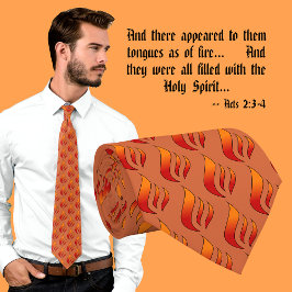 Corbata Llamas o lenguas de fuego