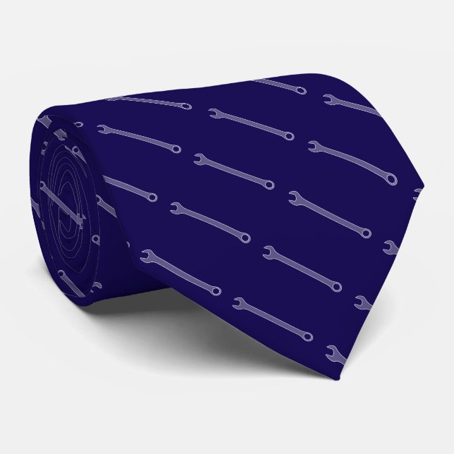 Corbata Llave inglesa azul (Enrollado)
