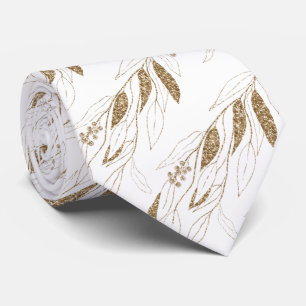 CORBATA LLUXE GOLD BLANCO EUCALYPTUS BOTANICAL TIE