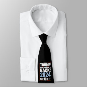 Corbata Lo hicimos Trump, presidente de la bandera de Esta
