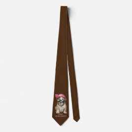 Corbata LO SIENTO, soy INDOGNITO (Bulldog inglés) cachorro