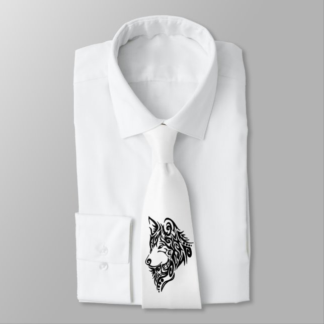 Corbata Lobo tribal (Atado)