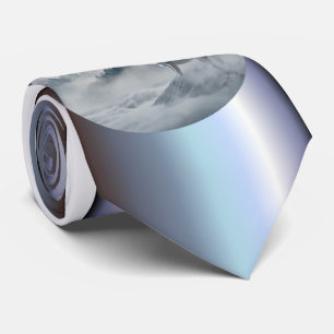 Corbata Lobos en paisaje del invierno Nevado