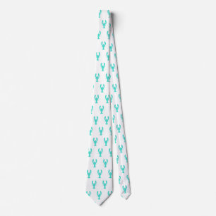 Corbata Lobster costero turquesa