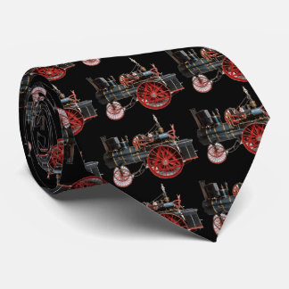 Corbata LOCOMOTIVO DE VAPOR VINTAGE, negro