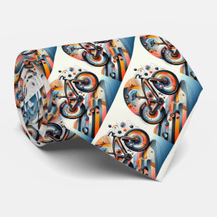 Corbata Logo de Bicicleta de Arte Moderno Inspirador