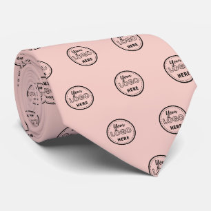 Corbata Logo de promoción Minimalista de marca rosa profes