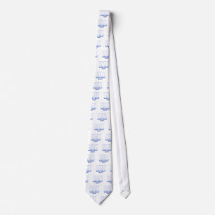CORBATA LOGO DE PYME1 BLANCO/AZUL