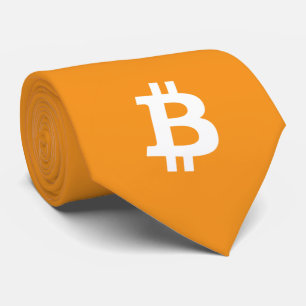 Corbata Logotipo de criptografía de Bitcoin