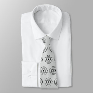 Corbata Logotipo de empresa de marca personalizada patrón