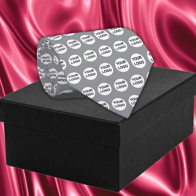 Corbata Logotipo de personalizado (Custom Logo Neck Tie in graycolor)