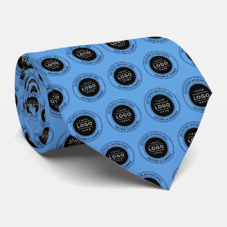 Corbata Logotipo personalizado patrón de marca corporativa
