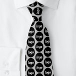 Corbata Logotipo simple Negocios Gris plateado<br><div class="desc">Diseño de logotipo sencillo para fomentar la lealtad de la marca y promover su pequeña empresa. Reemplace el logotipo por el suyo propio y cambie el color de fondo de la Herramienta de diseño para que sea más personalizar.</div>