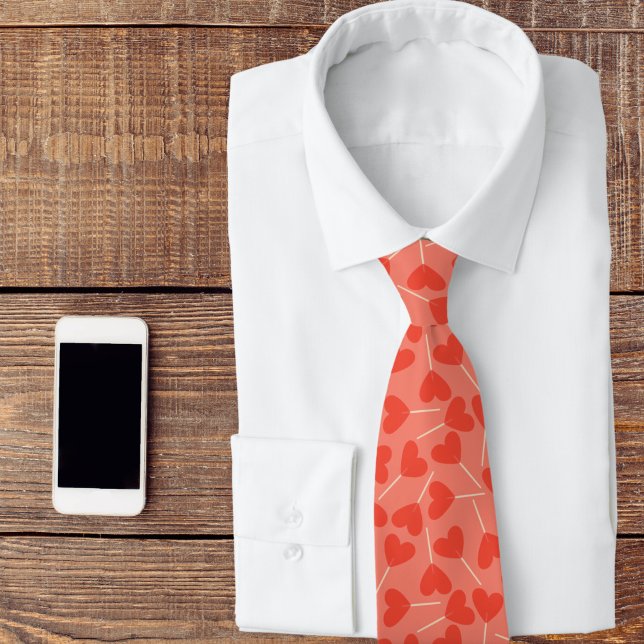 Corbata Lolipop Sucker Hearts Personalizable (Subido por el creador)