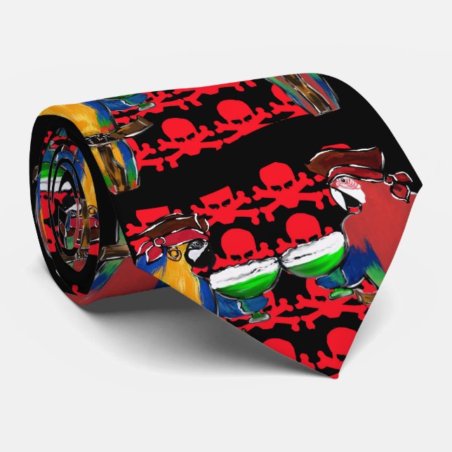 CORBATA LOROS PIRATAS (Enrollado)