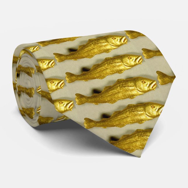 Corbata Los bacalaos perfectos congelados en oro se (Enrollado)