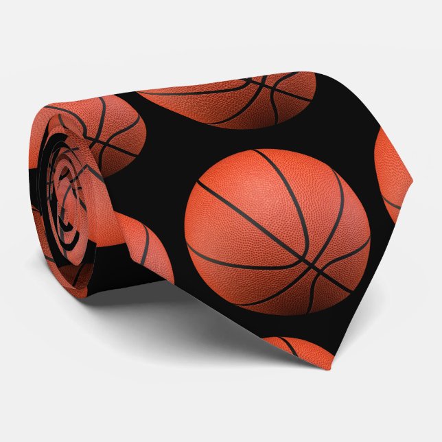 Corbata Los baloncestos modelan los regalos del deporte (Enrollado)