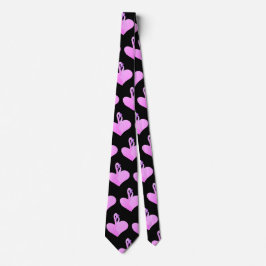 Corbata Los flamencos rosados adoran el traje negro, el co