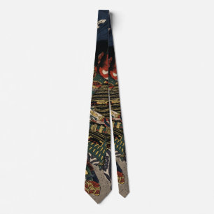 Corbata Los guerreros samurai Tadanori y Noritsune