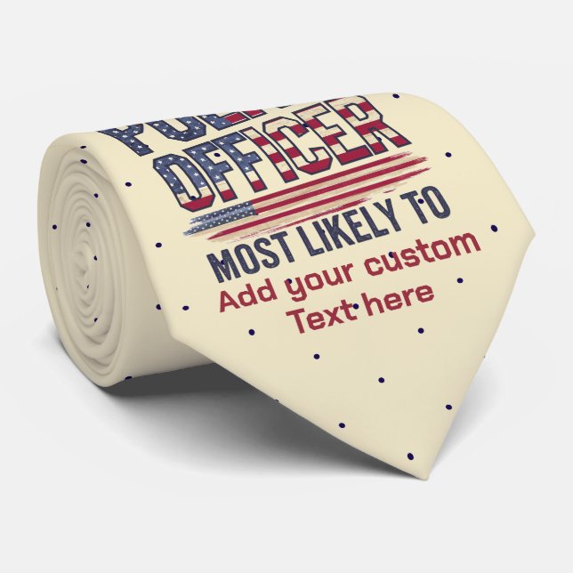 Corbata Los Regalos De Oficiales De Policía Más Probables  (Enrollado)