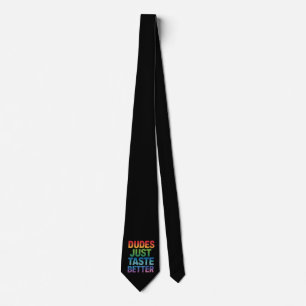 Corbata Los Tipos Saben Mejor Divertido Orgullo Gay LGBTQ