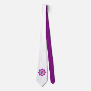 Corbata Loto rosa