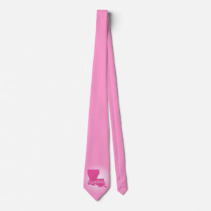 Corbata Louisiana del estado rosado