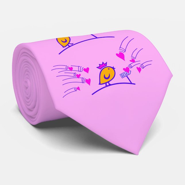 Corbata LOVE ECHO - Comic Birds Tweetlercools 3 (Enrollado)