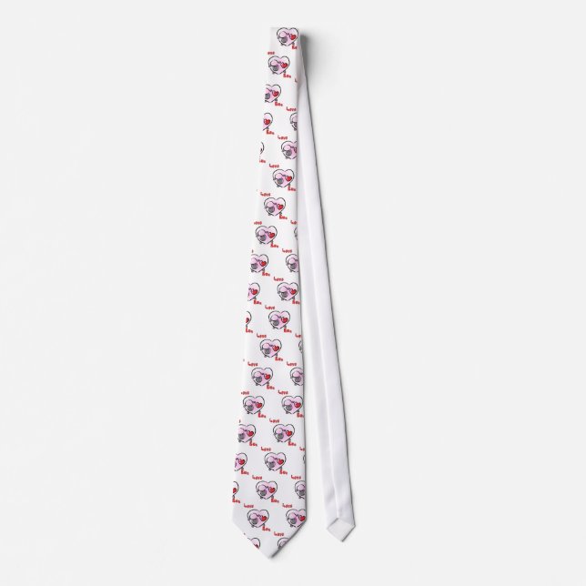 Corbata Love Ewe Valentine (Anverso)