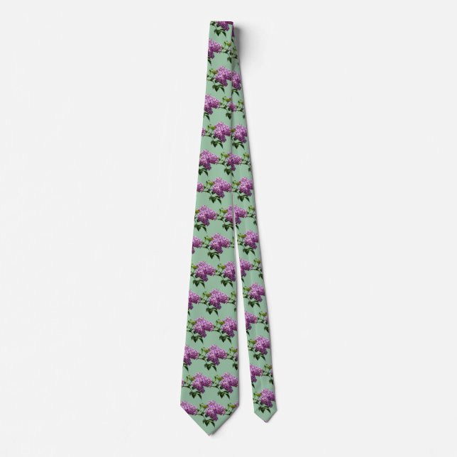 Corbata Lovely Lilas Púrpuras (Anverso)