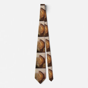 Corbata Lubina Marrón de Boca Grande Vintage, Pesca Deport