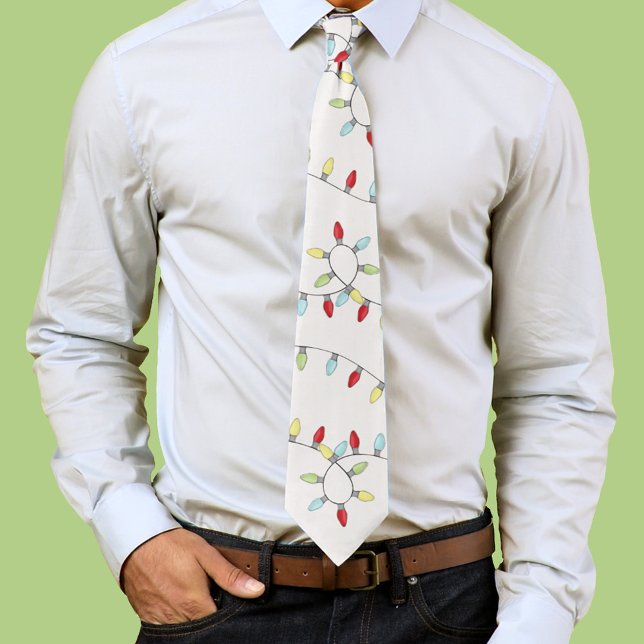 Corbata Luces de Cuerda Simples Caprichosas Navideñas Lind (Whimsical colorful Christmas lights. )