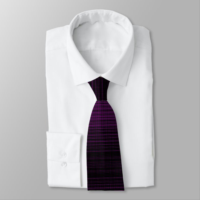 Corbata Luces de discoteca moradas, patrón de puntos led d (Atado)