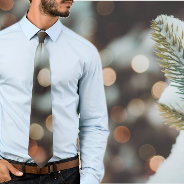 Corbata Luces de invierno: patrón abstracto de naranja mar (Subido por el creador)