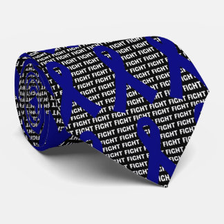 Corbata Luchar contra el cáncer de colon Cinta azul oscura