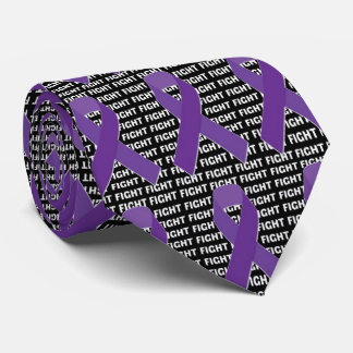 Corbata Luchar contra Hodgkins Linfoma Cáncer Violeta Cint