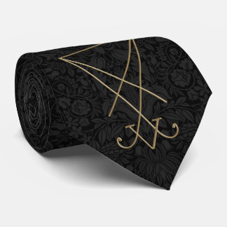 Corbata Lucifer Alchemy Sigil Arte Gótico