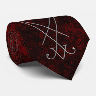 Corbata Lucifer Sigil Alchemy Gótico Art
